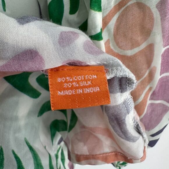 Oliphant Dress XS Floral Short Tunic Tropical Resort Tuckernuck Flowy Boho Beach - Picture 7 of 10